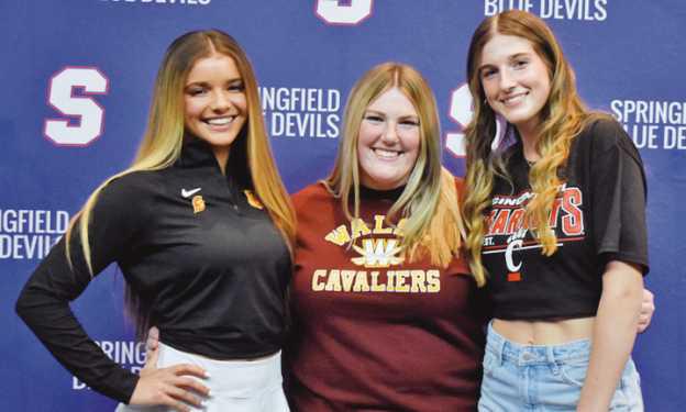 Three seniors sign letters of intent to play sports in college next fall